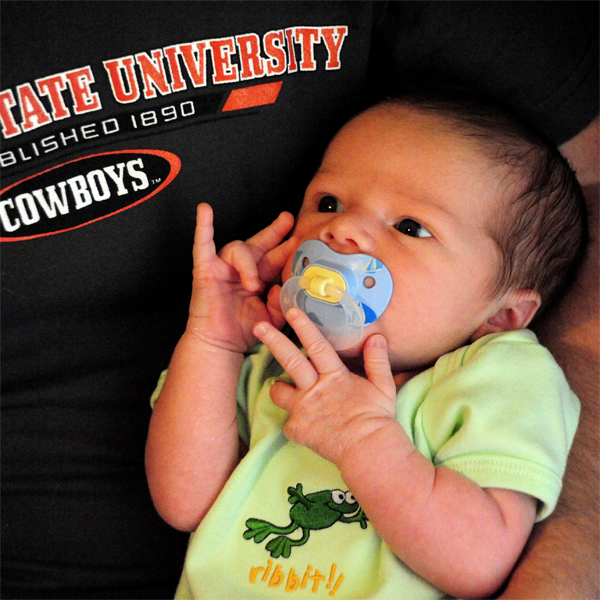 Future OSU Cowboy (It was his own choice. Really.)