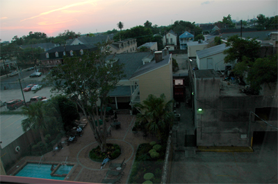 View from the room on arrival