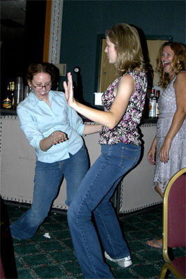 Jenny & Anita get down and funky