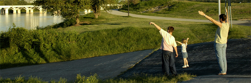 Making shadows by the boat ramp