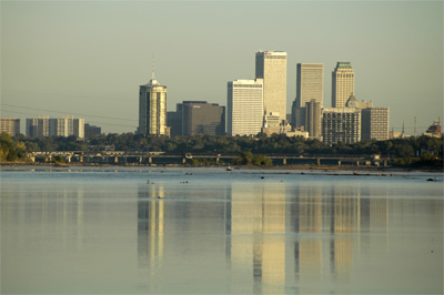 Downtown skyline, dawn style