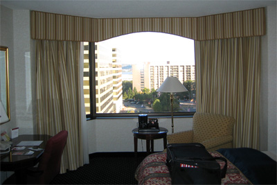 My hotel room, 9th floor Marriott Crystal Gateway Arlington, VA