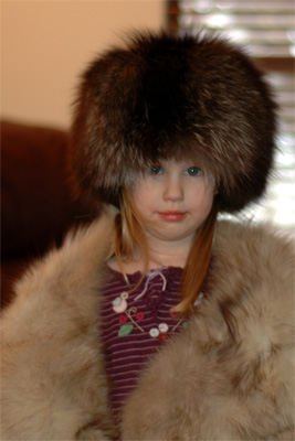 Glamour Girl in Estate Sale Furs