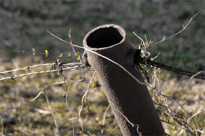 A Pipe Fence Post - Nothing to do with anything