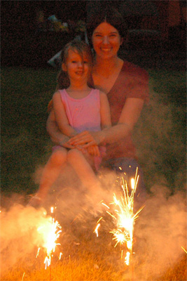 Sparkler Portrait