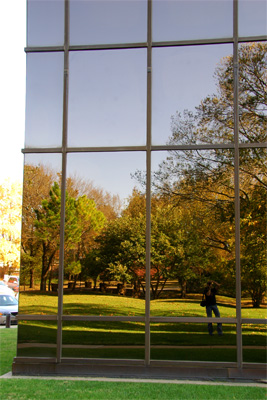 Self Portrait on the side of the Geosciences Building