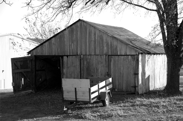 Barn outside Swan Bros Dairy, Claremore, OK